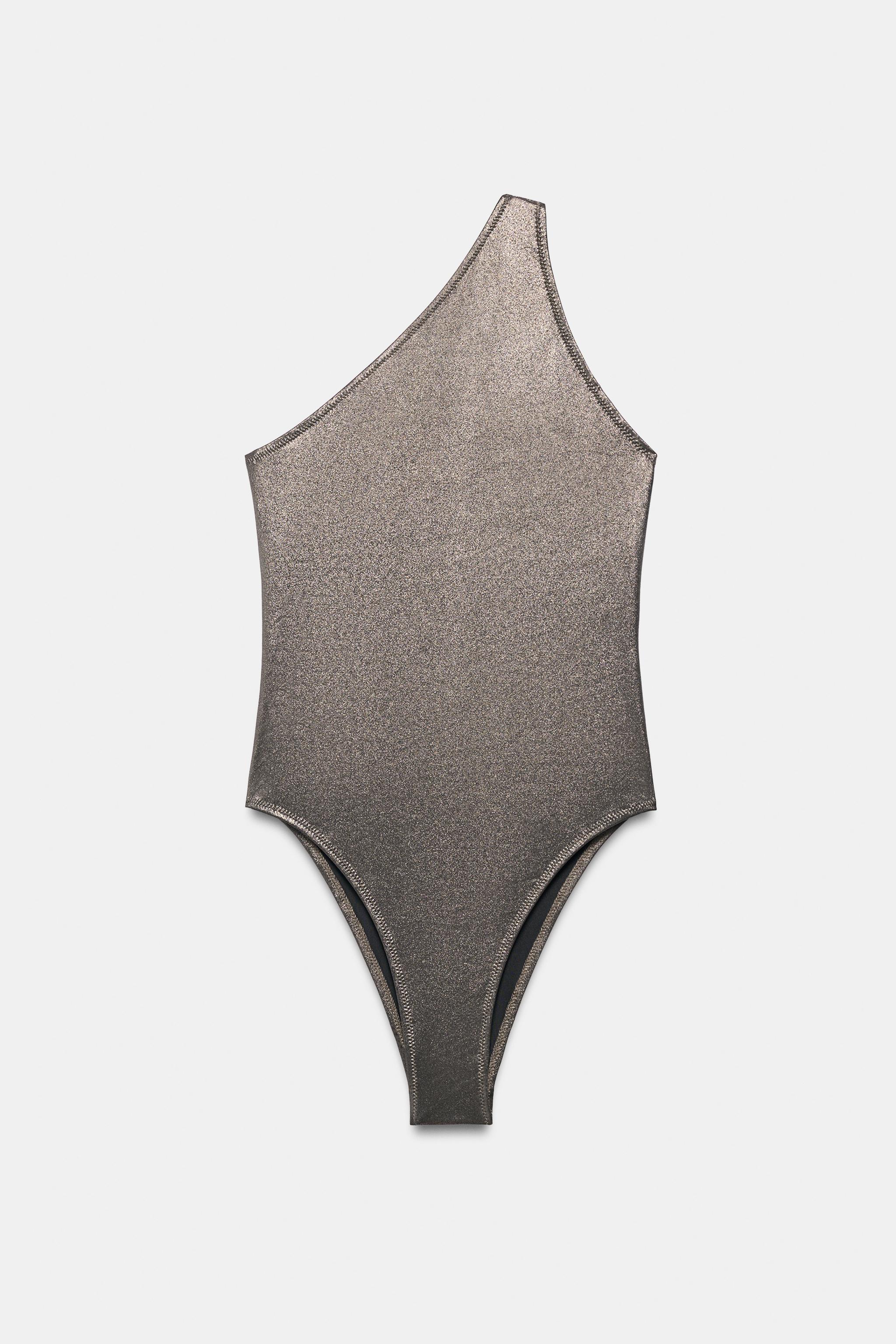 MAILLOT DE BAIN MÉTALLISÉ ASYMÉTRIQUE